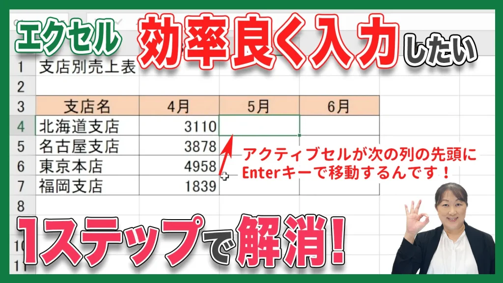 Excel（エクセル）データ入力 効率よくデータを入力する方法 横浜市中区元町にあるパソコン教室　シアルパソコンスクール