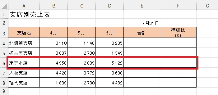 エクセルのセルの移動 横浜市中区元町にあるパソコン教室 シアルパソコンスクール